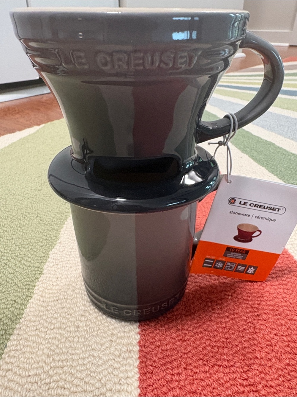 Le Creuset Pour-Over Coffee Cone & Mug - Flint